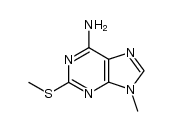 6-amino-9-methyl-2-methylthio-9H-purine结构式