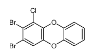 2,3-dibromo-1-chlorodibenzo-p-dioxin Structure