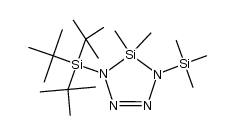 5,5-Dimethyl-1-(tri-tert-butylsilyl)-4-(trimethylsilyl)-1,2,3,4-tetraaza-5-sila-2-cyclopenten Structure
