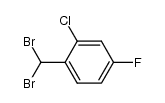2-chloro-4-fluorobenzal bromide Structure