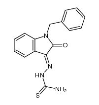 1-benzylisatin 3-thiosemicarbazone结构式