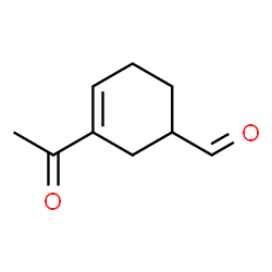 3-Cyclohexene-1-carboxaldehyde, 3-acetyl- (9CI) Structure