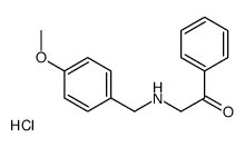 2-[(4-methoxyphenyl)methylamino]-1-phenylethanone,hydrochloride Structure