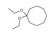 Cyclooctanone diethyl acetal Structure