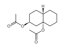 2β,9α-diacetoxy-trans-decalin Structure