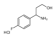 3-氨基-3-(4-氟苯基)-1-丙醇盐酸盐结构式