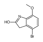 4-bromo-7-methoxy-1,3-dihydroindol-2-one Structure