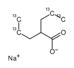 sodium,2-propylpentanoate Structure