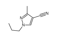 3-Methyl-1-propyl-1H-pyrazole-4-carbonitrile结构式