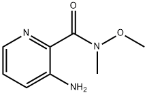 3-Amino-pyridine-2-carboxylic acid methoxy-methyl-amide结构式