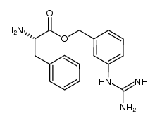 L-phenylalanine [3-[(aminoiminomethyl)amino]phenyl]methyl ester Structure