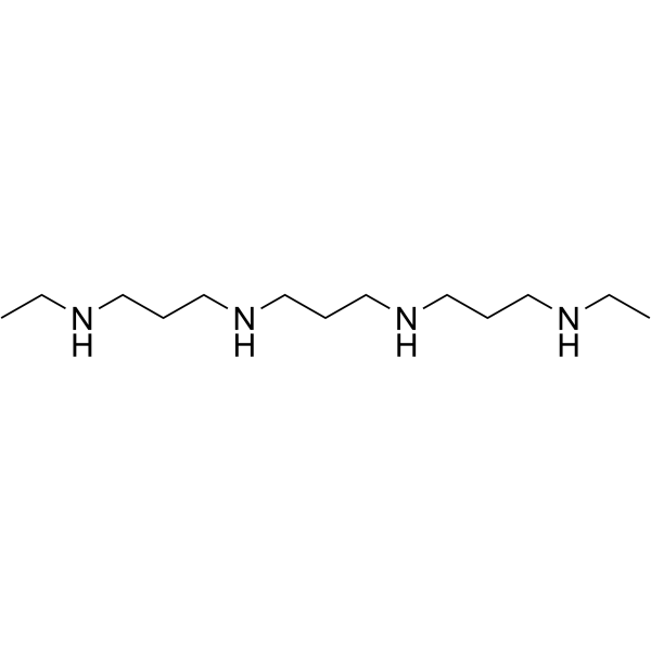 N1,N11-二乙基去甲精胺四盐酸盐结构式
