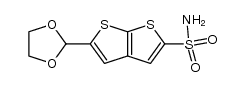 5-(2-dioxolanyl)thieno[2,3-b]thiophene-2-sulfonamide结构式