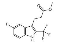 Methyl 3-(5-fluoro-2-(trifluoromethyl)-1H-indol-3-yl)propanoate Structure