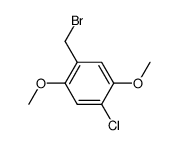 1-(bromomethyl)-4-chloro-2,5-dimethoxybenzene结构式
