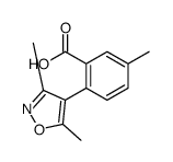 2-(3,5-dimethyl-1,2-oxazol-4-yl)-5-methylbenzoic acid Structure