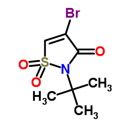 4-BROMO-2-(TERT-BUTYL)ISOTHIAZOL-3(2H)-ONE 1,1-DIOXIDE structure