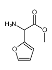 (R)-氨基-呋喃-2-乙酸甲酯结构式