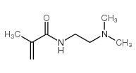 N-[2-(二甲氨基)乙基]甲基丙烯酰胺结构式