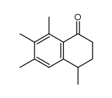 1,2,3,4-Tetrahydro-1-oxo-4,6,7,8-tetramethylnaphthalin Structure