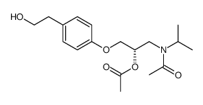 (S)-1-(4-(2-hydroxyethyl)phenoxy)-3-(N-isopropylacetamido)propan-2-yl acetate Structure
