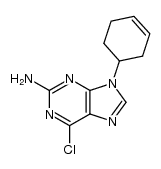 2-amino-6-chloro-9H-9-(cyclohex-3-en-1-yl)purine Structure