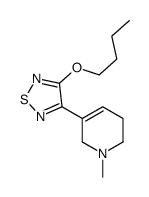 3-butoxy-4-(1-methyl-3,6-dihydro-2H-pyridin-5-yl)-1,2,5-thiadiazole Structure