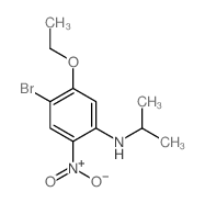 4-溴-5-乙氧基-N-异丙基-2-硝基苯胺结构式