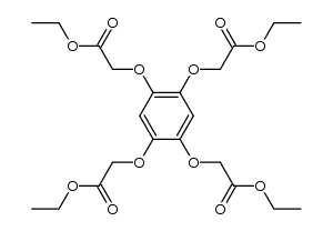 benzene-1,2,4,5-tetrakis(oxyacetic acid) tetraethyl ester Structure