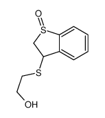 2-[(1-oxo-2,3-dihydro-1-benzothiophen-3-yl)sulfanyl]ethanol结构式