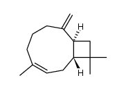 (1R,3Z,9S)-4,11,11-trimethyl-8-methylenebicyclo[7.2.0]undeca-3-ene结构式