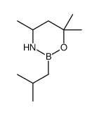 4,6,6-trimethyl-2-(2-methylpropyl)-1,3,2-oxazaborinane结构式