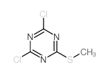 2,4-DICHLORO-6-(METHYLTHIO)-1,3,5-TRIAZINE structure