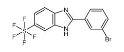 2-(3-Bromophenyl)-5-(pentafluoro-λ6-sulfanyl)-1H-benzimidazole Structure