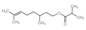 (2-甲基)3,7-二甲基-6-辛烯丙酸酯结构式