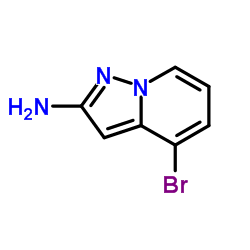 4-溴吡唑并[1,5-a]吡啶-2-胺结构式