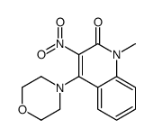1-methyl-4-morpholin-4-yl-3-nitroquinolin-2-one Structure