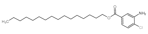3-氨基-4-氯苯甲酸十六烷酯结构式