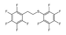 1,2,3,4,5-pentafluoro-6-[2-(2,3,4,5,6-pentafluorophenyl)ethylsulfanyl]benzene Structure