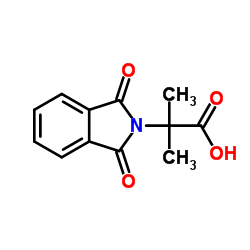 2-甲基-2-邻苯二甲酰亚氨基丙酸结构式