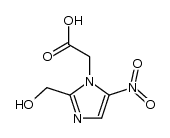 2-(2-(hydroxymethyl)-5-nitro-1H-imidazol-1-yl)acetic acid结构式