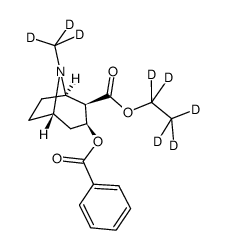benzoylecgonine ethyl ester-d8 Structure