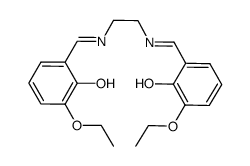 N,N'-bis(3-ethoxy-2-hydroxybenzylidene)ethylenediamine结构式