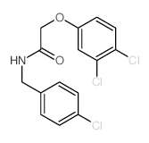 Acetamide,N-[(4-chlorophenyl)methyl]-2-(3,4-dichlorophenoxy)-结构式