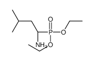 (1R)-1-diethoxyphosphoryl-3-methylbutan-1-amine结构式