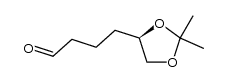 (R)-4-(2,2-dimethyl-1,3-dioxolan-4-yl)butanal Structure