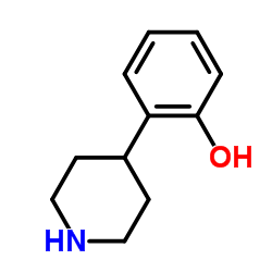 2-(哌啶-4-基)苯酚结构式