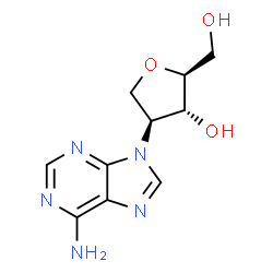 2-(6-Amino-9H-purin-9-yl)-1,4-anhydro-2-deoxy-L-arabinitol结构式