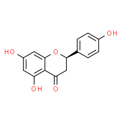 R-2,3-dihydro-5,7-dihydroxy-2-(4-hydroxyphenyl)-4H-1-Benzopyran-4-one结构式