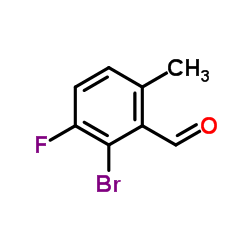 2-Bromo-3-fluoro-6-methylbenzaldehyde Structure